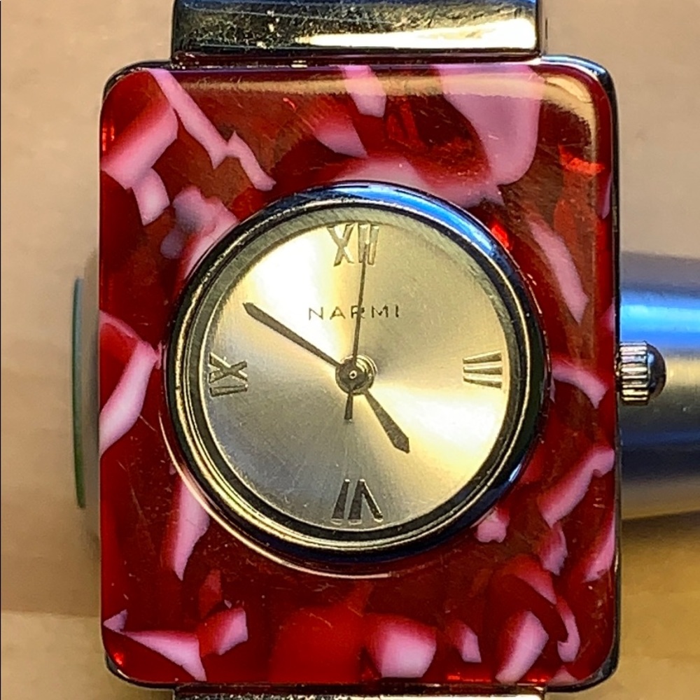 Narmi lucite bracelet watch fashionable fun